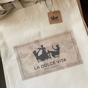 La Dolce Vita Canvas Tote Bag